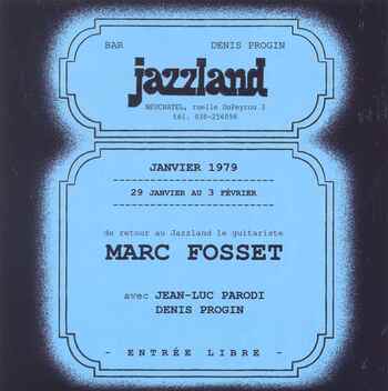 Marc Fosset au Jazzland